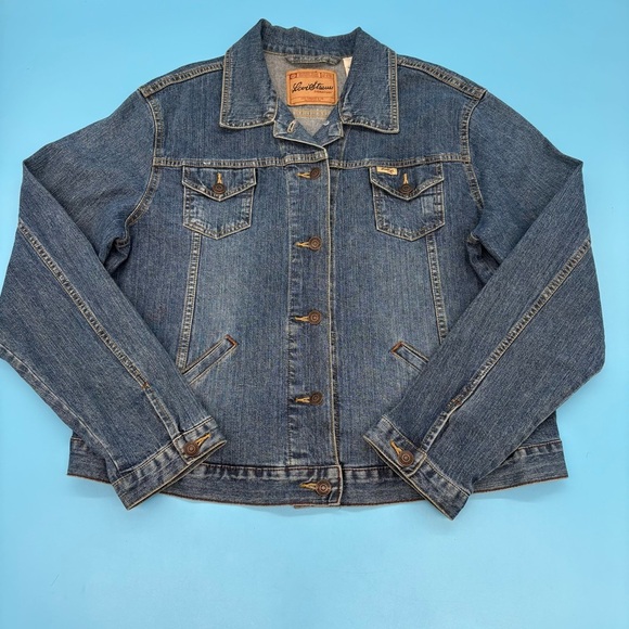 Levi Strauss Women’s Denim Jean Medium Blue Jacket Size XL - Picture 1 of 12